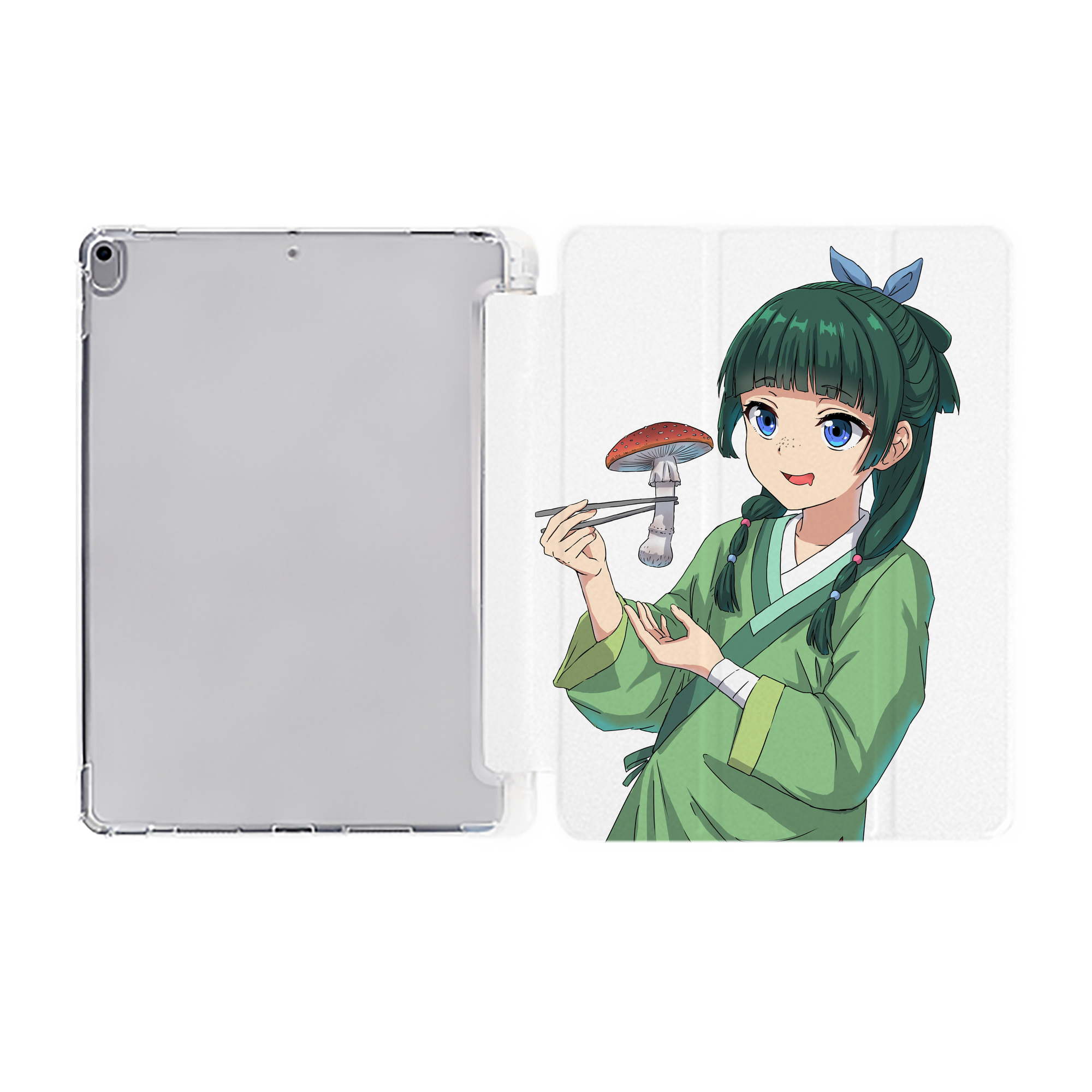 （画像用） 薬屋のひとりごと The Apothecary Diaries IPad ケース ペン収納付き 三つ折りスタンド PUレザー×シリコン 対応機種9.5/10.5/10.9インチ